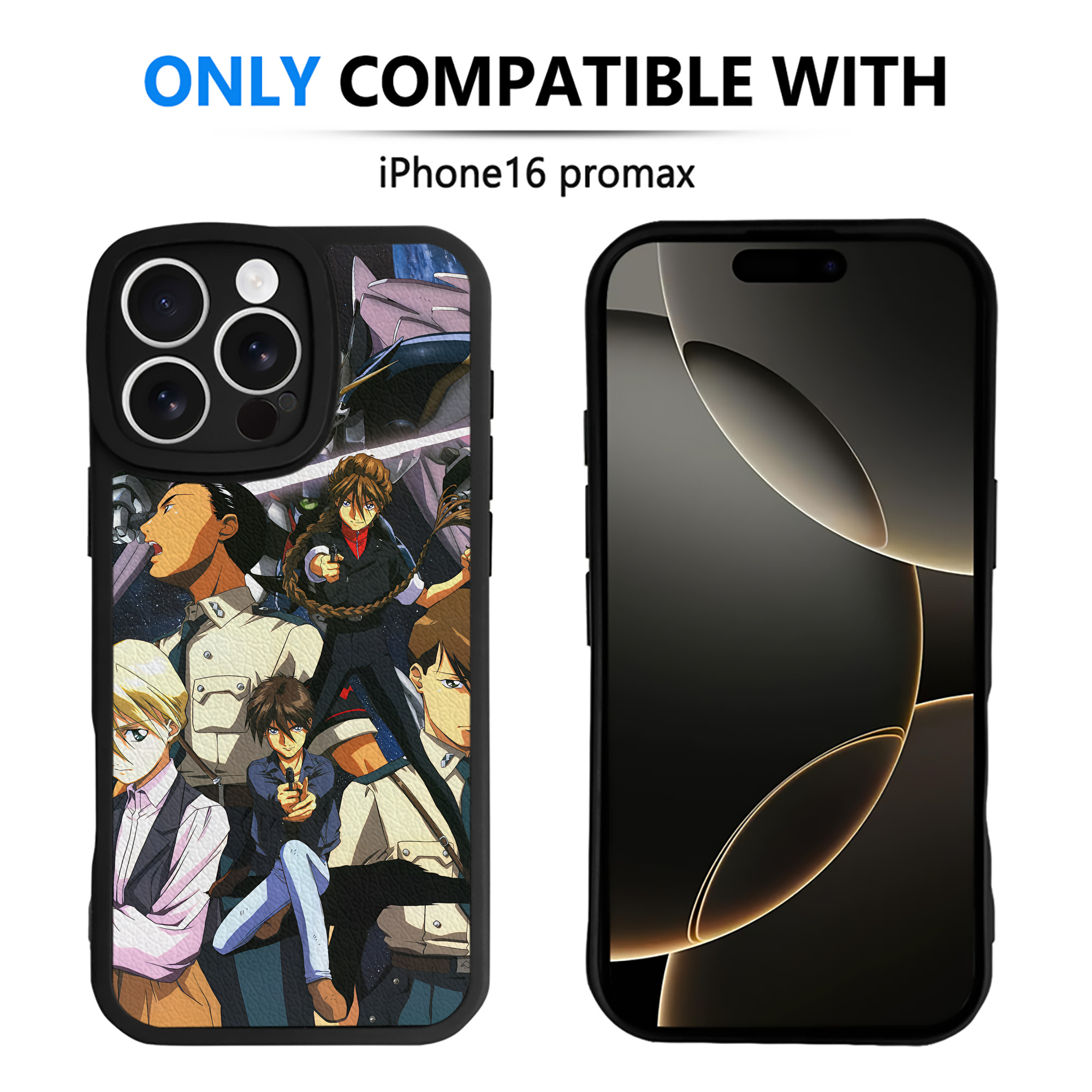 （画像用） 機動戦士ガンダム Mobile Suit Gundam 【iPhone 16シリーズ対応】シリコンスマホケース（レザー調） 材質：シリコン